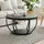 home collective Beistelltisch Schwarz Eiche 80 x 80 x 46 cm