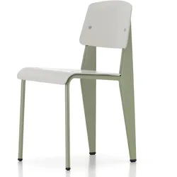 Vitra - Prouvé Standard SP Chair, Gris Vermeer (glatt) / warmgrey, Filzgleiter (Hartboden)