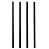 Papstar Cocktail Trinkhalme 500 St. 15 cm Schwarz
