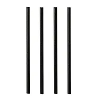 Papstar Cocktail Trinkhalme 500 St. 15 cm Schwarz