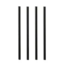 Papstar Cocktail Trinkhalme 500 St. 15 cm Schwarz