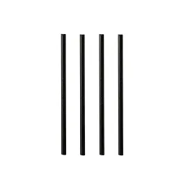 Papstar Cocktail Trinkhalme 500 St. 15 cm Schwarz