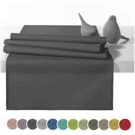 heimtexland Tischläufer Outdoor 45 x 145 cm Schwarz