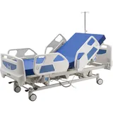 VEVOR Krankenhausbett Elektrisch, 5-Funktionen-Pflegebett, Trendelenburg- & Anti-Trendelenburg-Lagerung, Zentralverriegelung, 470-760 mm Seniorenbett für Häusliche Pflege, Altenheim & Krankenhaus