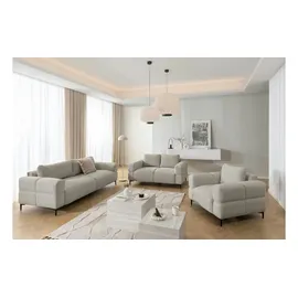 s-style möbel S-STYLE Polstergarnitur 3+2+1 Cardea ¦ braun ¦ Maße (cm): B: 217 H: 80