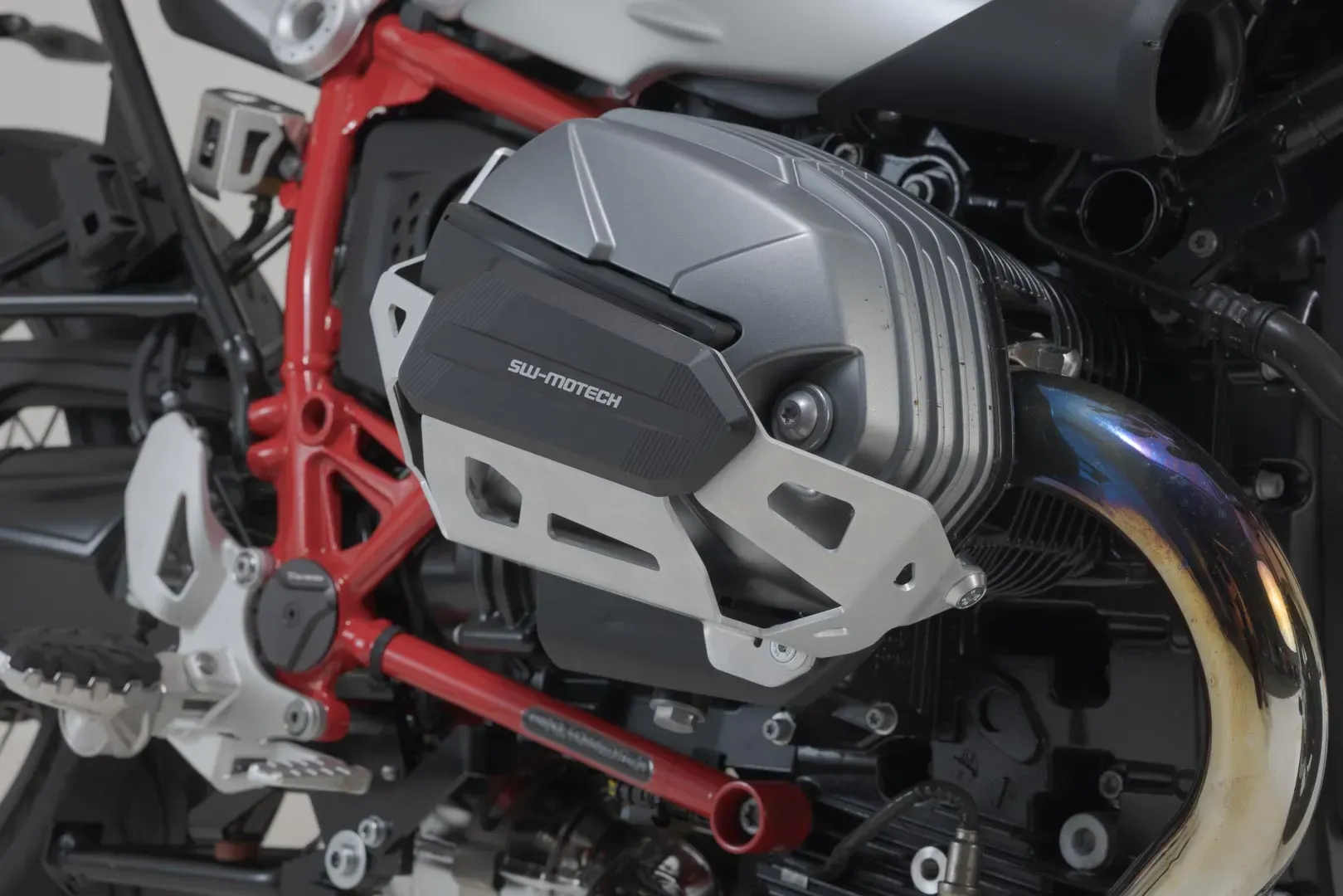 SW-Motech Cilinderbeschermers - Zilver. BMW R nineT modellen, R 12 modellen.
