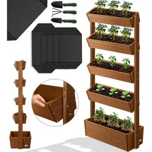 Kesser Blumentreppe mit 5 Etagen 81 x 52 x 180 cm Braun