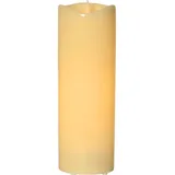 Star Trading LED Grande flackernd, Batterie, Timer, creme, 38cm