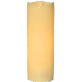 Star Trading LED Grande flackernd, Batterie, Timer, creme, 38cm