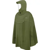 normani Regenponcho Regenponcho Sohra Wasserdichter Fahrradponcho mit Kapuze und Sichtfenster braun S/M