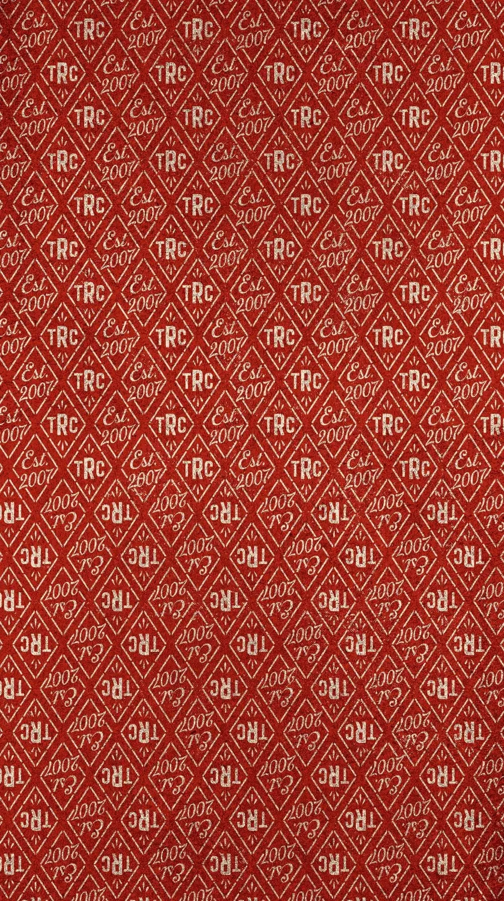 Rokker Est. 2007, couvre-chef multifonctionnel - Rouge Foncé/Beige
