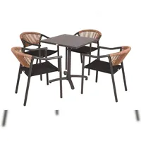 deluke Bistro-Set 5-tlg. Braun