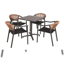 deluke Bistro-Set 5-tlg. Braun