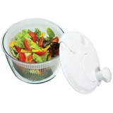 KitchenCraft Mini Salatschleuder 19 cm Weiß