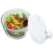 KitchenCraft Mini Salatschleuder 19 cm Weiß