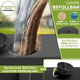tillvex Schirmständer Granit Schwarz