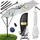 Kesser Ampelschirm LED Solar Ø 350 cm Weiß