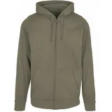 Build Your Brand Basic Reißverschlusspullover Olive M