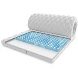 Fdm Topper Matratzenauflage 180 x 200 cm Blau/Weiß
