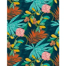 Schöner Wohnen Vliestapete Exotic 70 cm x 200 cm 270 g Blau/Grün