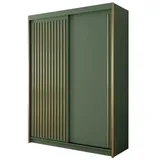 bettso Schwebetürenschrank Tiara 150 x 216 x 62 cm Grün