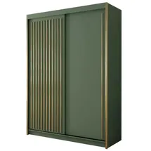 bettso Schwebetürenschrank Tiara 150 x 216 x 62 cm Grün
