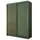 bettso Schwebetürenschrank Tiara 150 x 216 x 62 cm Grün