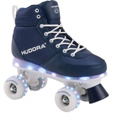 Hudora Roller Skates Advanced, navy LED, Rollschuhe Gr. 35/36