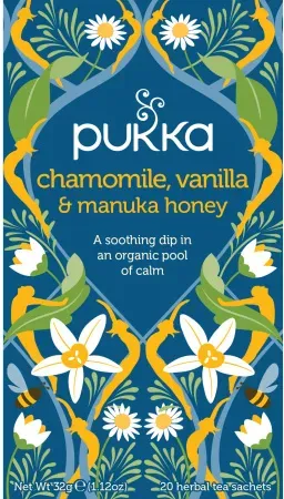 Pukka Chamomille Vanilla Manuka Honey Bio 20 Teebeutel