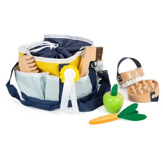 Small Foot Company Spielzeug Pferdepflege-Set mit Tasche