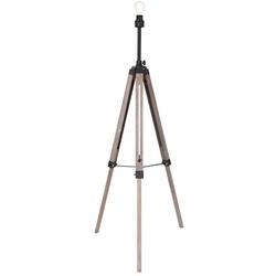 Stehlampe Stativleuchte Standleuchte Wohnzimmerlampe Metall Holz verstellbar