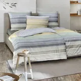 IRISETTE Easy 8706 Gestreift Blau 155 x 220 cm + 80 x 80 cm