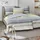 IRISETTE Easy 8706 Gestreift Blau 155 x 220 cm + 80 x 80 cm