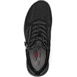 Gabor Damen, Low-Top Sneaker, Frauen Halbschuhe,Sportschuhe,Freizeitschuhe,Turnschuhe,Laufschuhe,schnürschuhe,schnürer,schwarz,38 EU / 5 UK