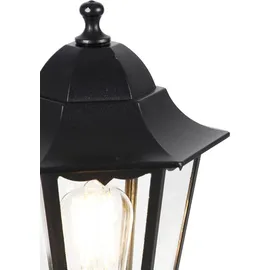 QAZQA Stehende Außenlaterne Aluminium 120 cm IP44 1-flammig schwarz