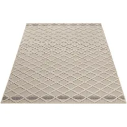 Outdoorteppich AYYILDIZ TEPPICHE "PATARA 4953", beige, B:200cm H:8mm L:290cm, Polypropylen, Teppiche, Pflegeleicht / Strapazierfähig / In- und Outdoor geeignet