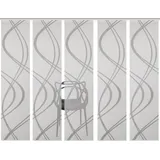 HOME WOHNIDEEN Schiebegardine HOME WOHNIDEEN "TIBERIO 5er SET" Gr. 1, grau, B:60cm H:245cm, Polyester, Gardinen, Schiebegardine 5er SET TIBERIO