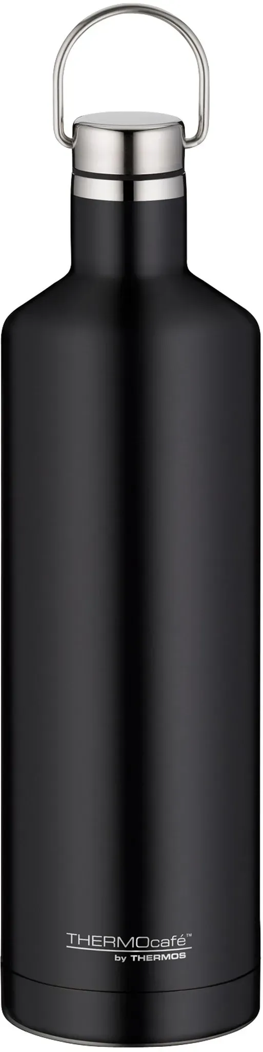 Thermos Thermosflasche Traveler 750 ml Edelstahl Schwarz