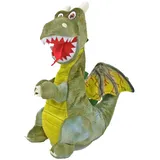 KÖGLER Labertier Plüsch Drache Zuko, plappert alles nach und tanzt Wackelkopf