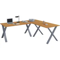 VCM Eckschreibtisch Lona Silber