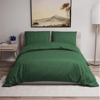 Dreamzie - Bettwäsche Set 240x220 cm mit 2 Kissenbezügen 65x65 cm Grün - Bettbezug 240x220 Erwachsene aus 100% Mikrofaser - Zertifiziert ohne Chemikalien (Oeko TEX)