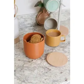KitchenCraft Idilica runder Vorratsbehälter Terracotta 12 x 12 cm