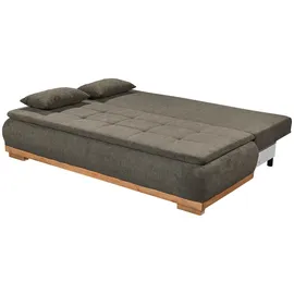 ed exciting design Schlafsofa Polyester 3-Sitzer Braun