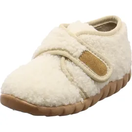 Fischer Markenschuh Mädchen Hausschuh Flexi beige - Weiß, 21 EU