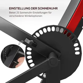 sportnow Bizeps / Trizeps Curl Maschine mit 5-stufigem verstellbarem Sitz Kunstleder Schwarz