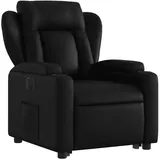 vidaXL Relaxsessel mit Aufstehhilfe Elektrisch Kunstleder 149,5 x 78 x 0 cm Schwarz