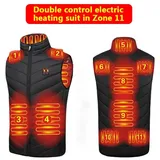 trends for living Funktionsweste Beheizbare Weste 11 Heizzonen 3 Einstellbare Wärmestufe Beheizte Weste Wasserdicht, warm, abriebfest, winddicht schwarz 5XL