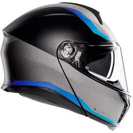 AGV Tourmodular Stray E2206 Multi Mplk Modularhelm - Matt Black / Grey / Blue - S