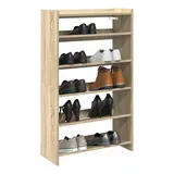 vidaXL Schuhregal Sonoma-Eiche 60x25x100 cm Holzwerkstoff, Schuhschrank, Schuhaufbewahrung, Schuhe Organizer, Schuhe Aufbewahrung, Schrank Schuhe