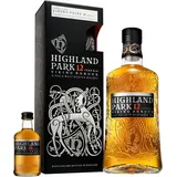 Highland Park 12 Jahre und 18 Jahre Mini | Viking Honour mit Geschenkverpackung | Single Malt Scotch Whisky | vollmundiger, rauchiger Geschmack | mit der Wikinger-Seele | 40 % Vol | 700 ml
